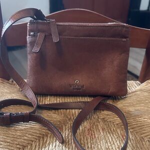Wild West Brown Leather Crossbody Bag